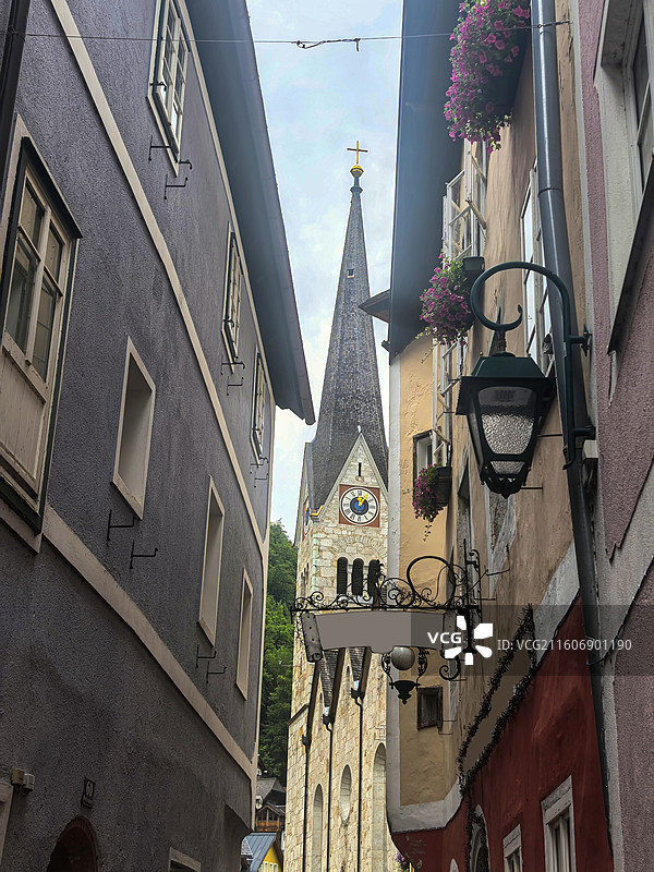 哈尔施塔特湖畔+奥地利上奥地利州图片素材