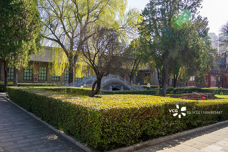 太原文庙泮池泮桥图片素材