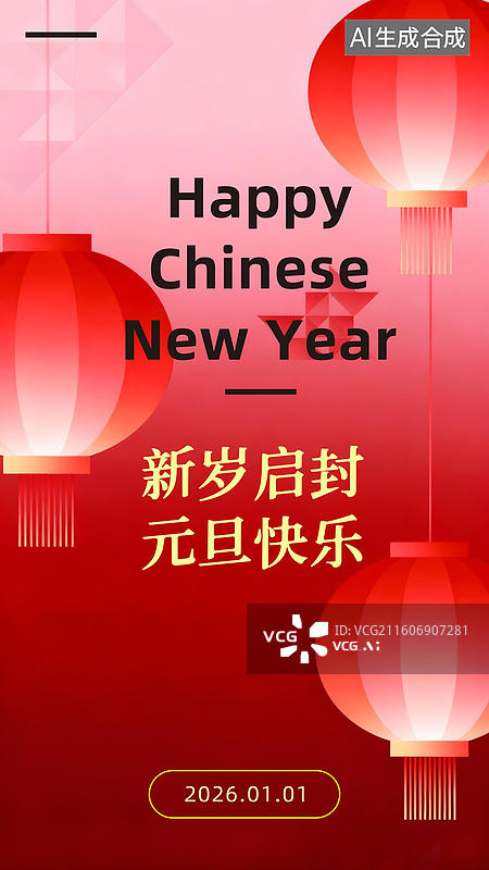 【AI数字艺术】2026马年元旦新年海报图片素材