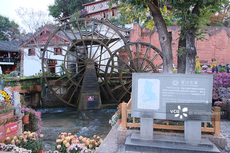 丽江古城 玉湖村 墅家酒店 云南图片素材