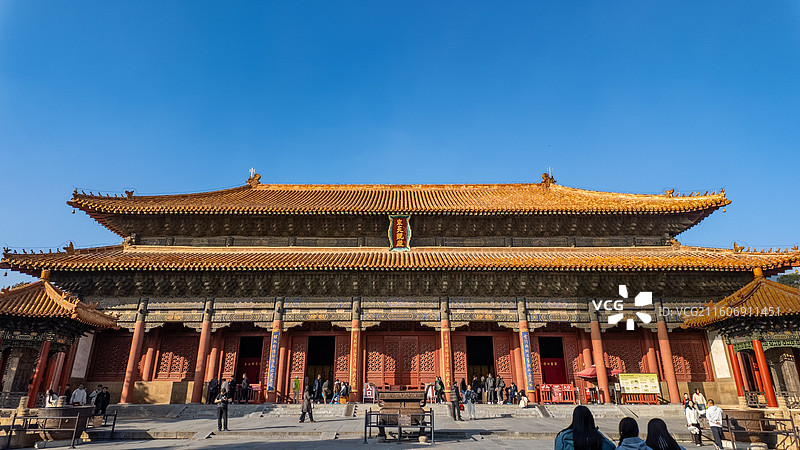 山东泰安岱庙的天贶殿图片素材