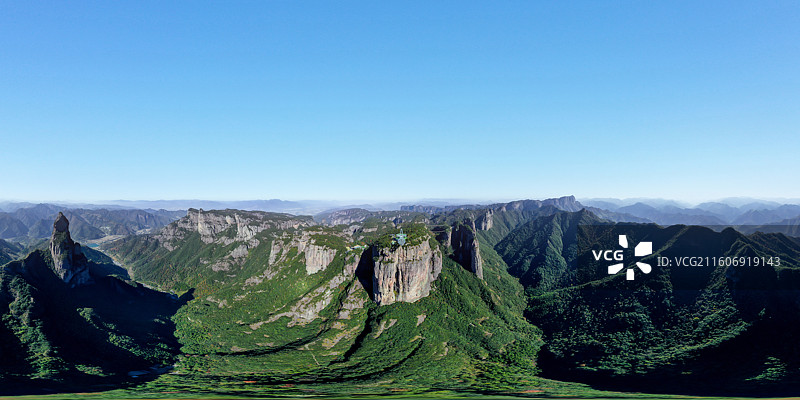 浙江神仙居，壮丽山川全景图图片素材