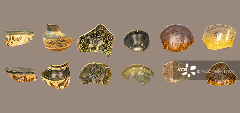 衡山窑陶瓷残片 湖南省衡阳市衡山县 故宫博物院图片素材