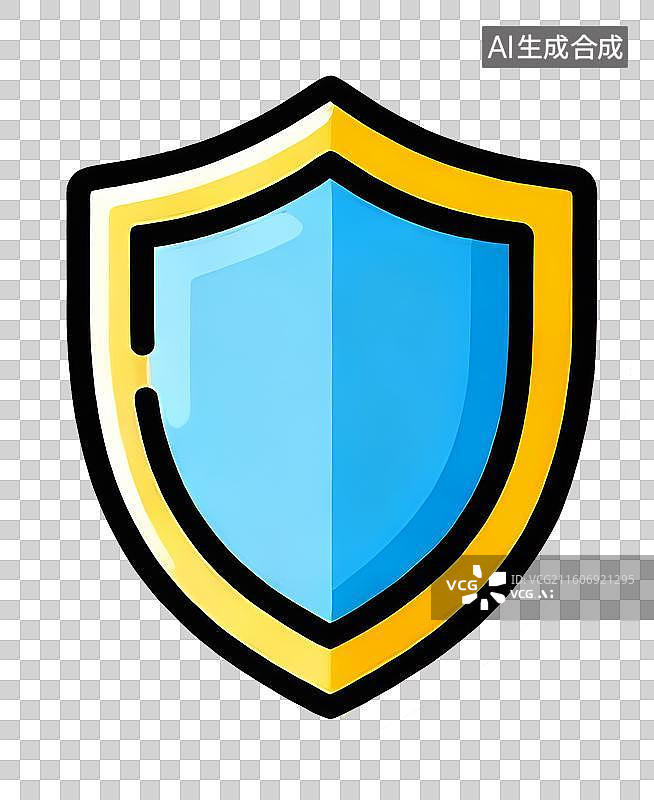 【AI数字艺术】免扣盾牌网络安全元素图片素材