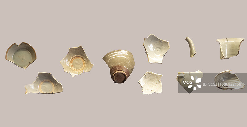 柘荣窑陶瓷残片 福建省宁德市柘荣县东源乡碗窑村 故宫博物院图片素材