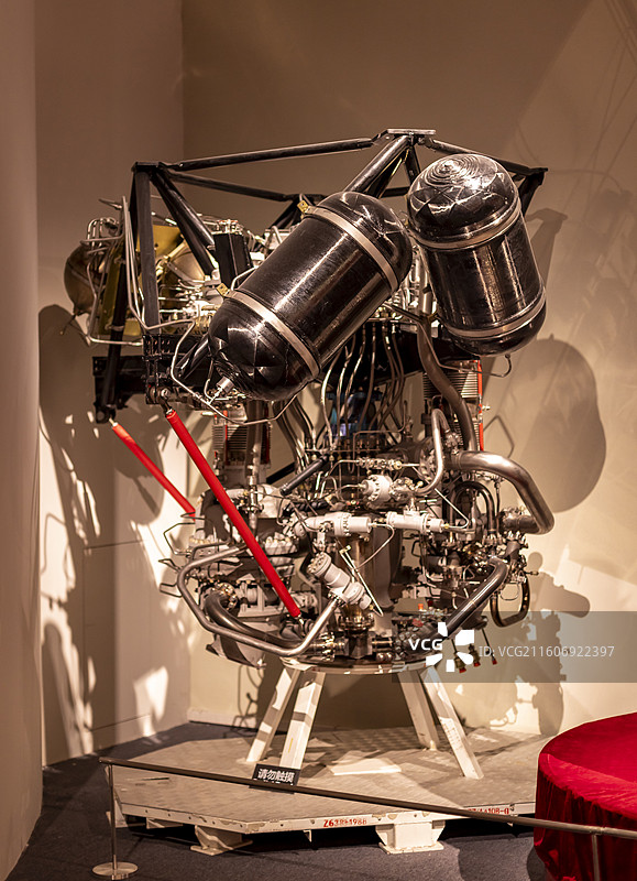 大推力氢氧火箭发动机 YF-77发动机 中国国家博物馆图片素材