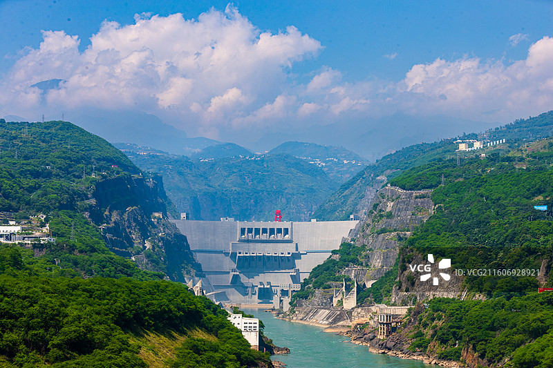 云南省昭通市永善县溪洛渡水电站图片素材