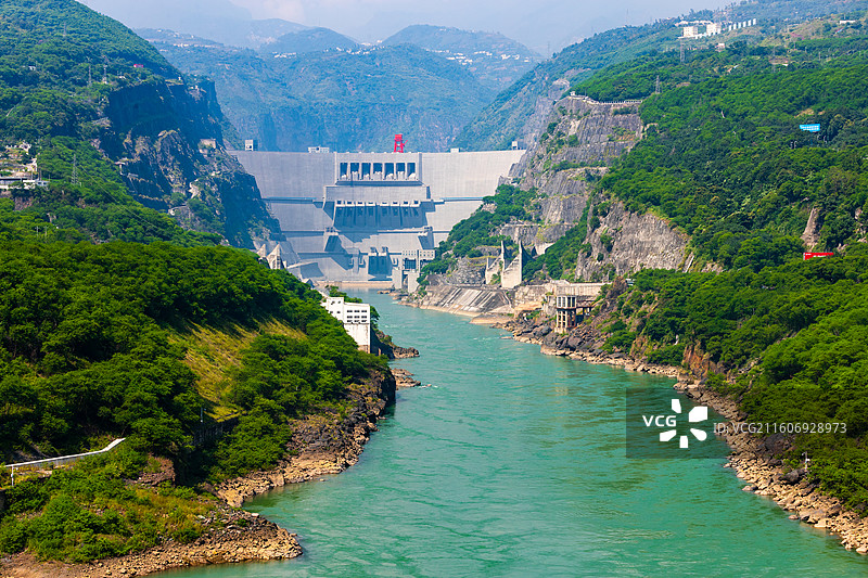 云南省昭通市永善县溪洛渡水电站图片素材