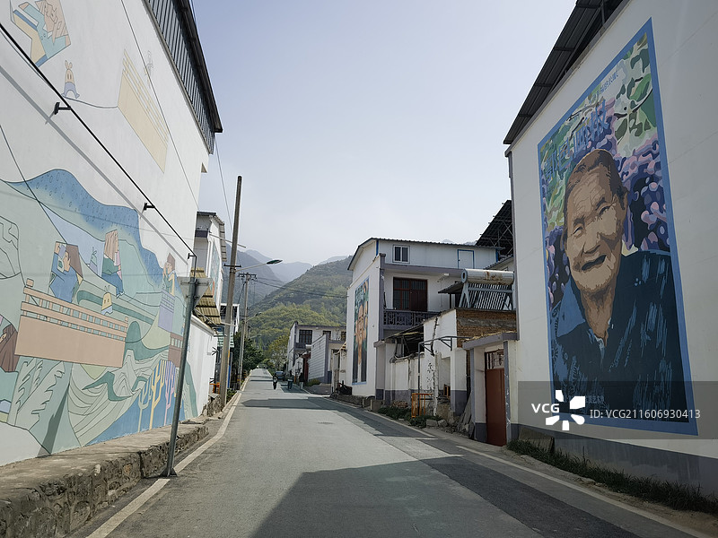 西安新农村剪鸭村街景图片素材