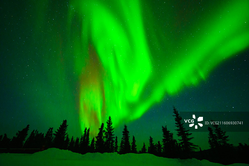 美国阿拉斯加北极光 Northern Lights in Alaska, USA图片素材