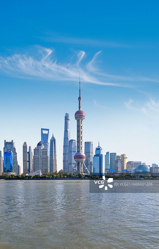 上海陆家嘴竖图图片素材