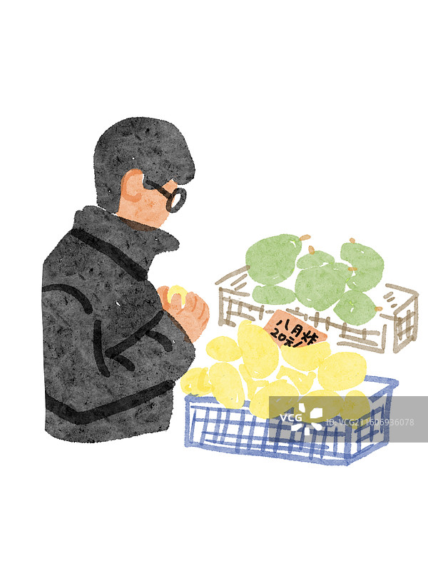 旅行旅游农村乡村购买农产品特色特产水果梨子男生买卖商贩图片素材