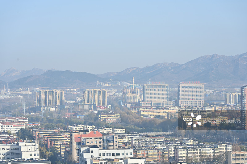 山东烟台招远市城市风光图片素材