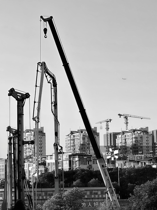 在建中的工程图片素材