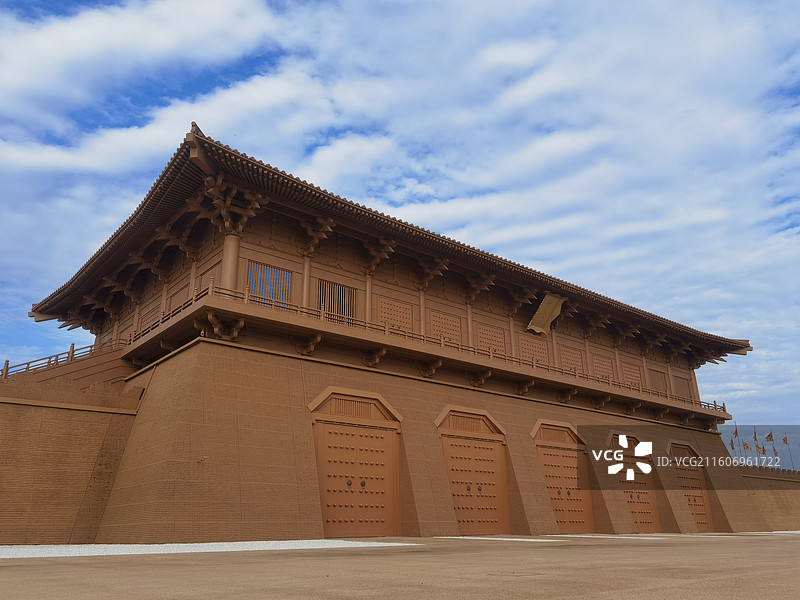 陕西省西安市西安大明宫遗址丹凤门图片素材