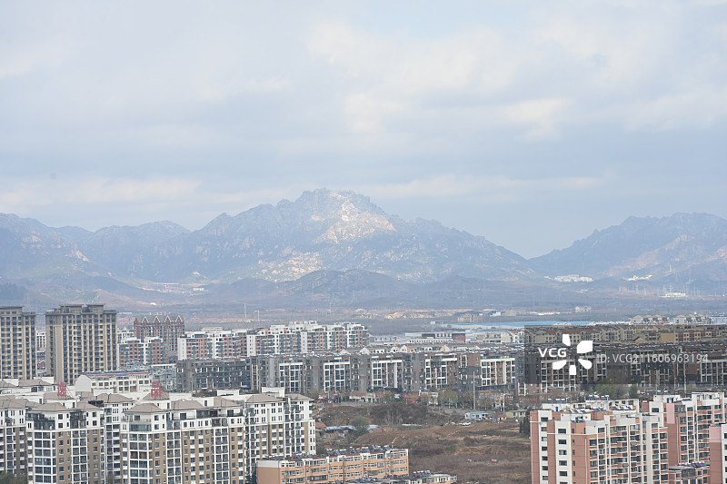 山东烟台招远市城市风光图片素材