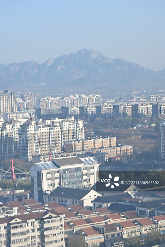 山东烟台招远市城市风光图片素材