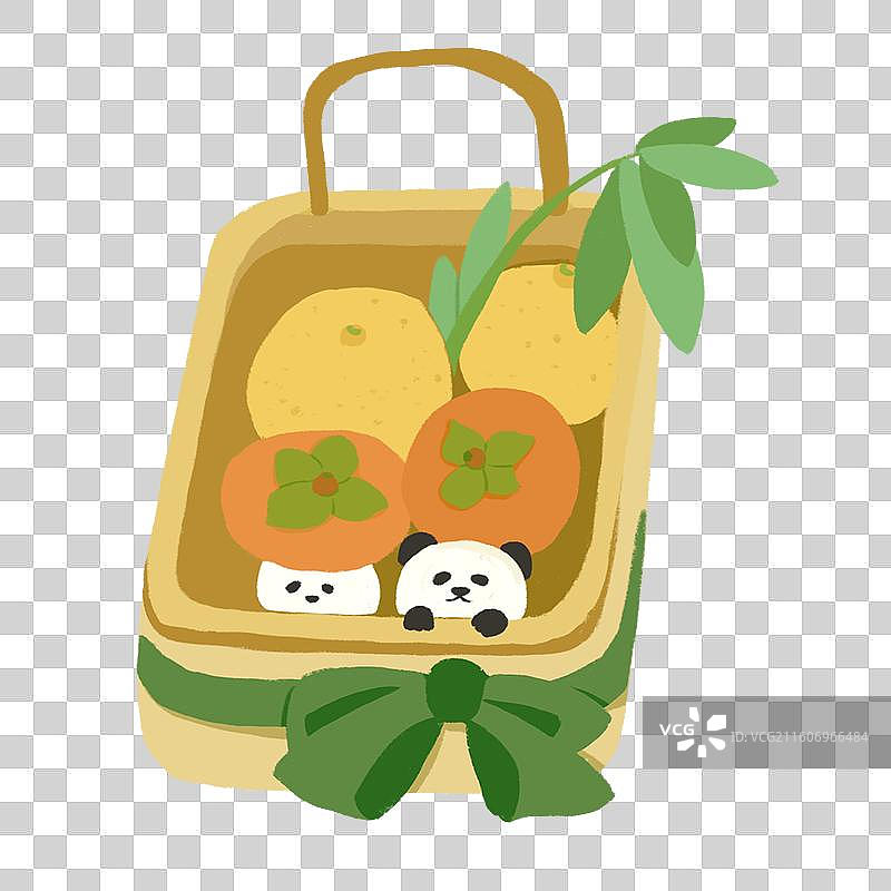 国风熊猫茶馆中式茶馆场景元素图片素材