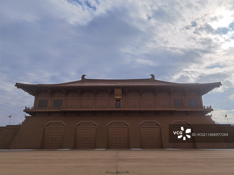 陕西省西安市西安大明宫遗址丹凤门图片素材