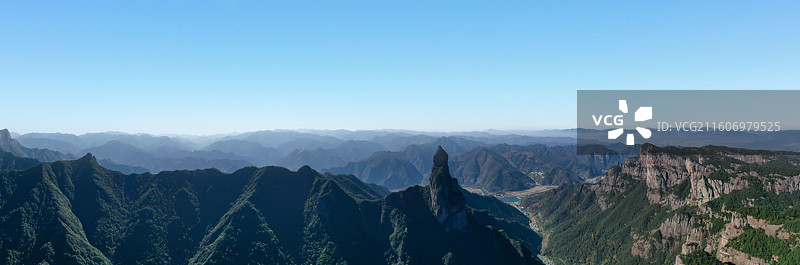 浙江神仙居，壮丽山川全景图图片素材