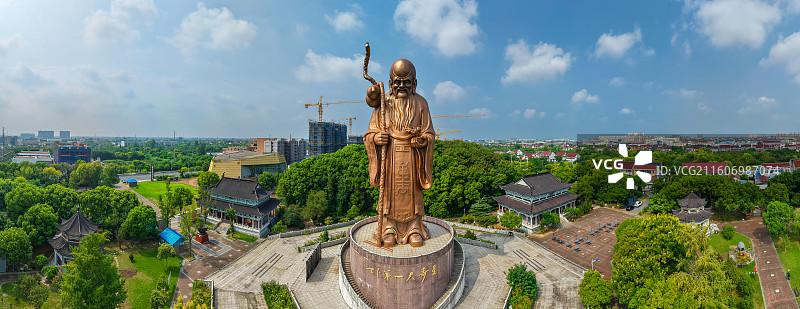 江苏省南通市，如皋市，如城街道，东方大寿星园，寿星公图片素材