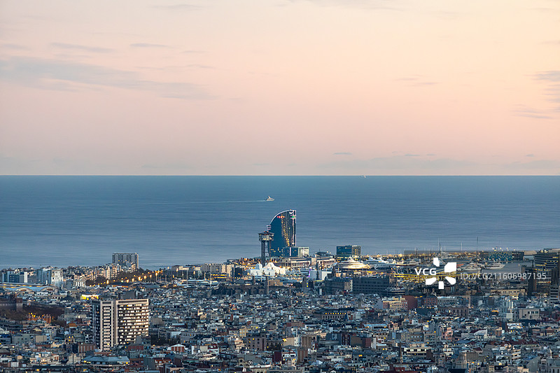 巴塞罗那海边W酒店图片素材