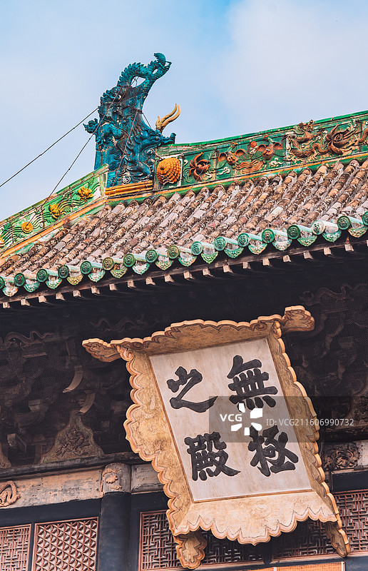 山西芮城永乐宫建筑与壁画图片素材