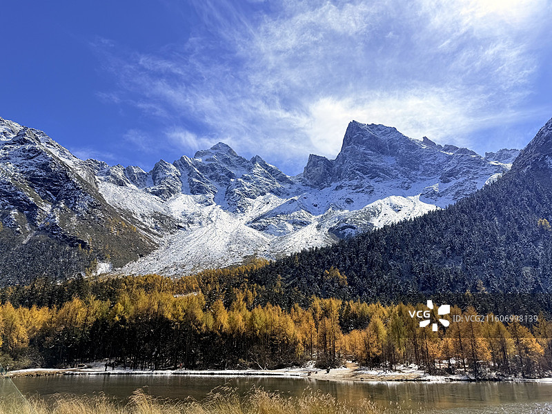 毕棚沟秋景图片素材