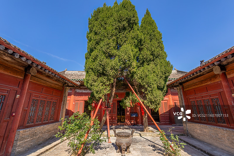 运城市芮城县城隍庙寝殿图片素材