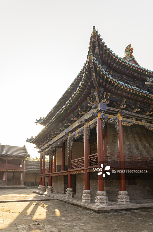 山东省枣庄市台儿庄古城关帝庙摄影图片图片素材