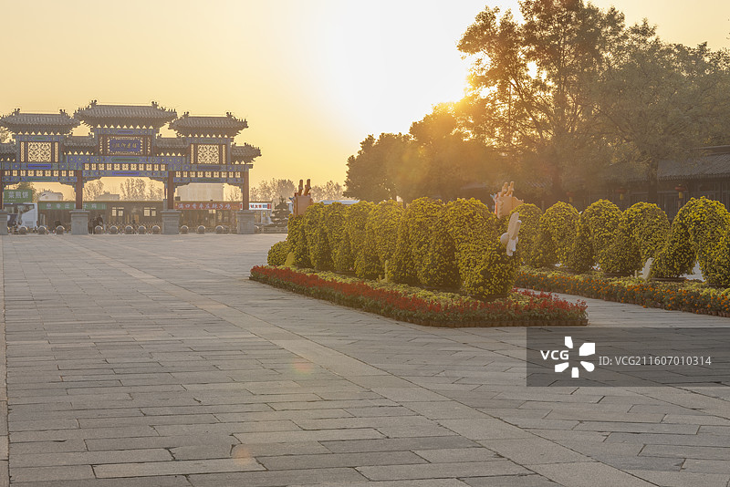 山东省枣庄市台儿庄古城城门摄影图片城门图片素材