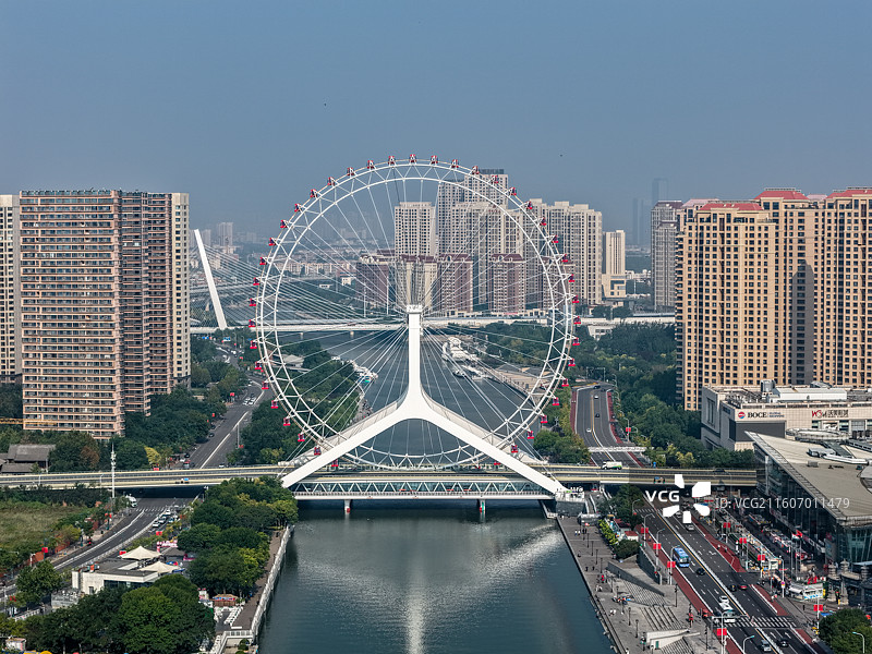 天津之眼摩天轮图片素材