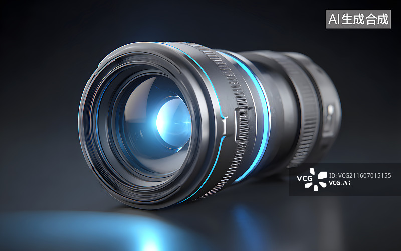 【AI数字艺术】单反相机镜头光圈图片素材