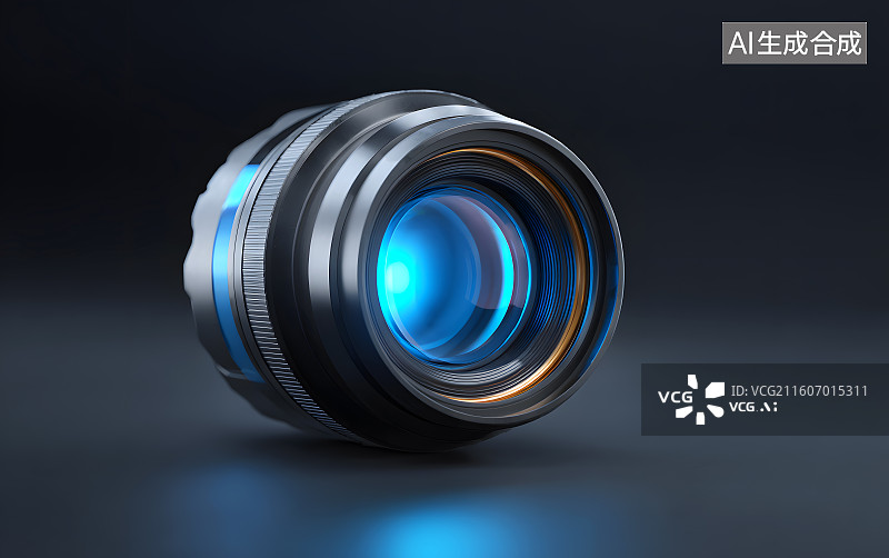 【AI数字艺术】单反相机镜头光圈图片素材