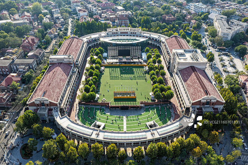 天津五大道航拍图片素材