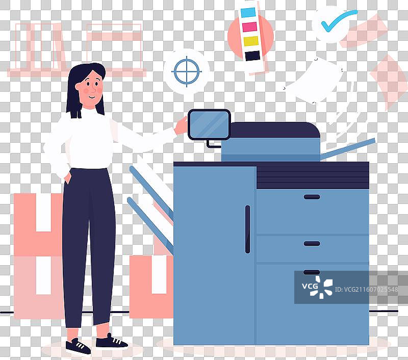 有机平面印刷行业图片素材