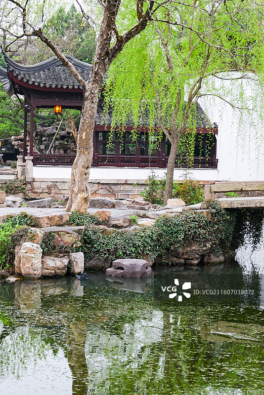 苏州园林拙政园春天风光组图图片素材