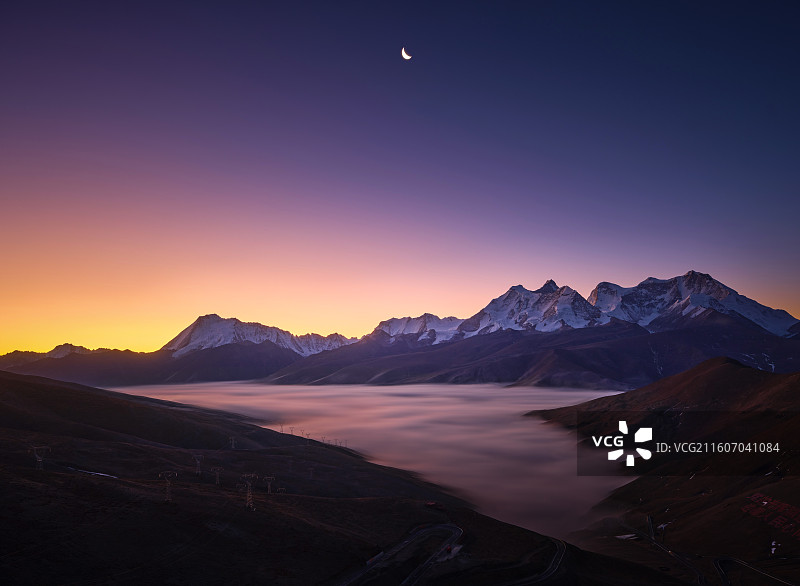 库拉岗日日出图片素材