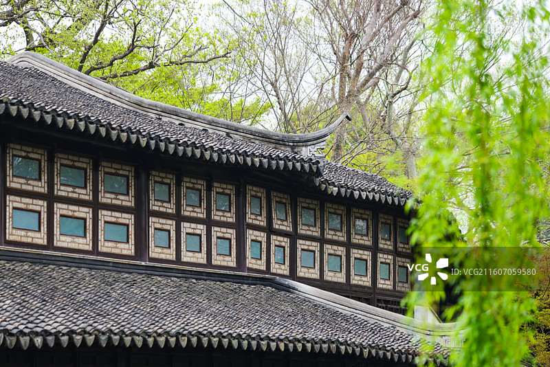 苏州园林拙政园春天风光组图图片素材