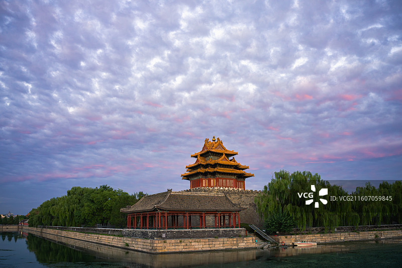 北京故宫博物院西南角楼图片素材