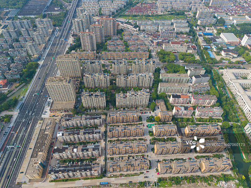 江苏省泰州市，海陵区，迎春东路，泰茂城图片素材