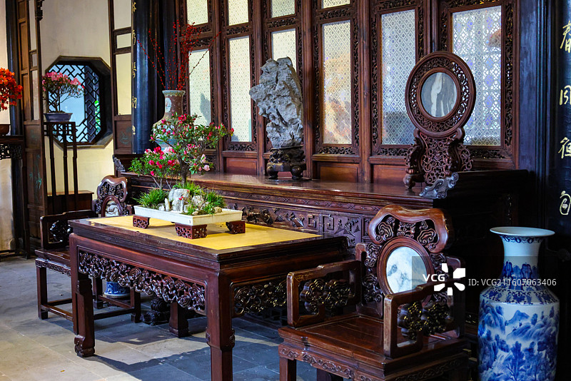 苏州园林拙政园春天风光组图图片素材