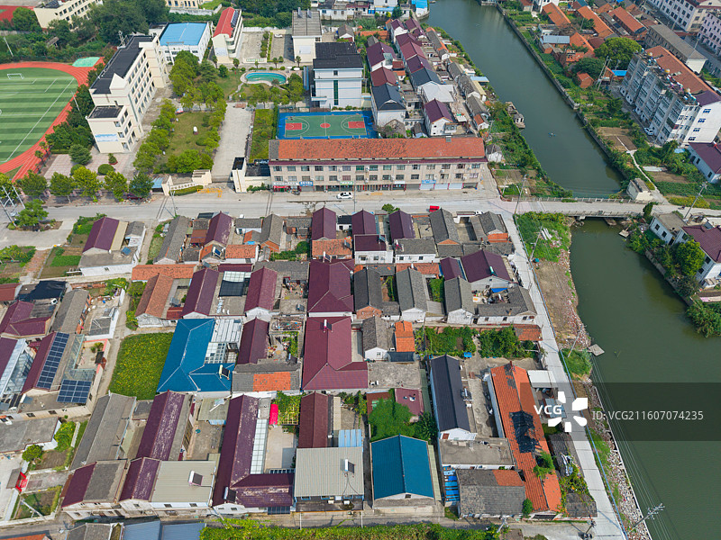 江苏省盐城市，东台市，废弃影剧院图片素材