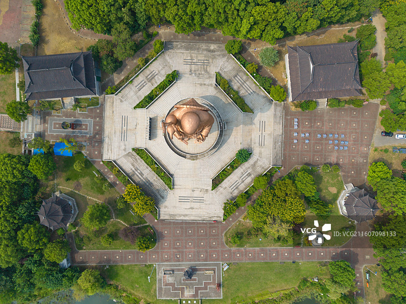 江苏省南通市，如皋市，如城街道，东方大寿星园，寿星公图片素材