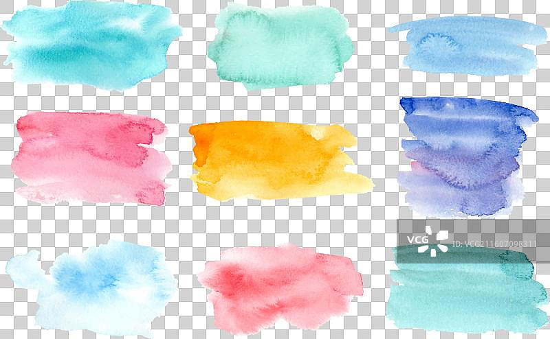 手绘水彩污渍图片素材