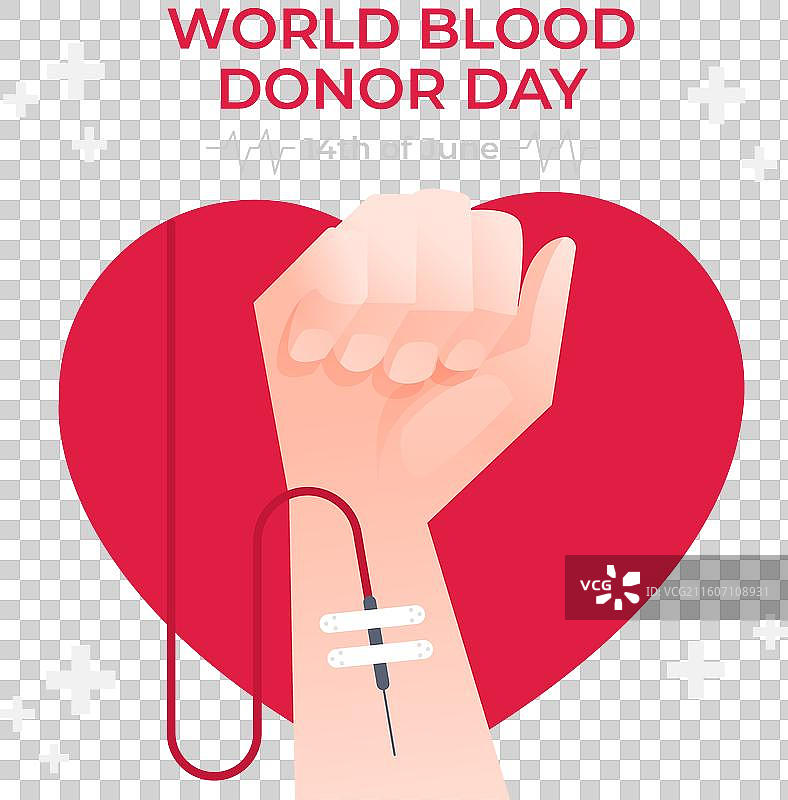 渐变世界献血者日图片素材