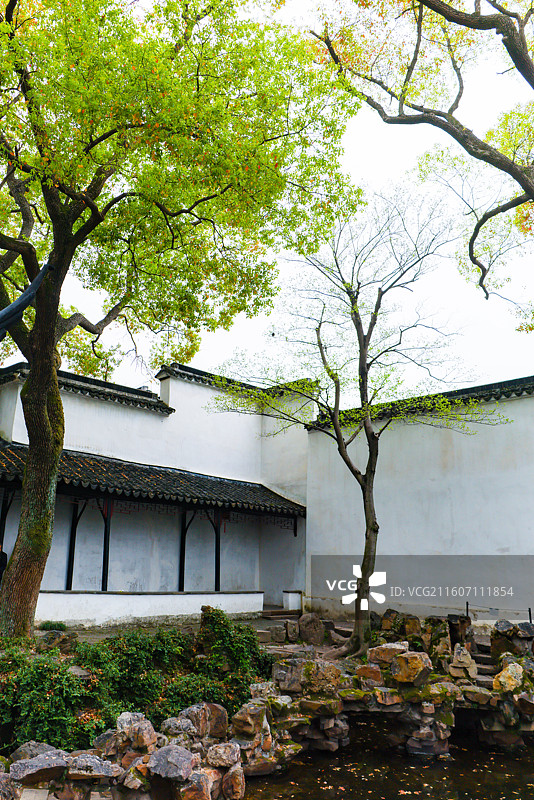 苏州园林拙政园春天小景风光组图图片素材