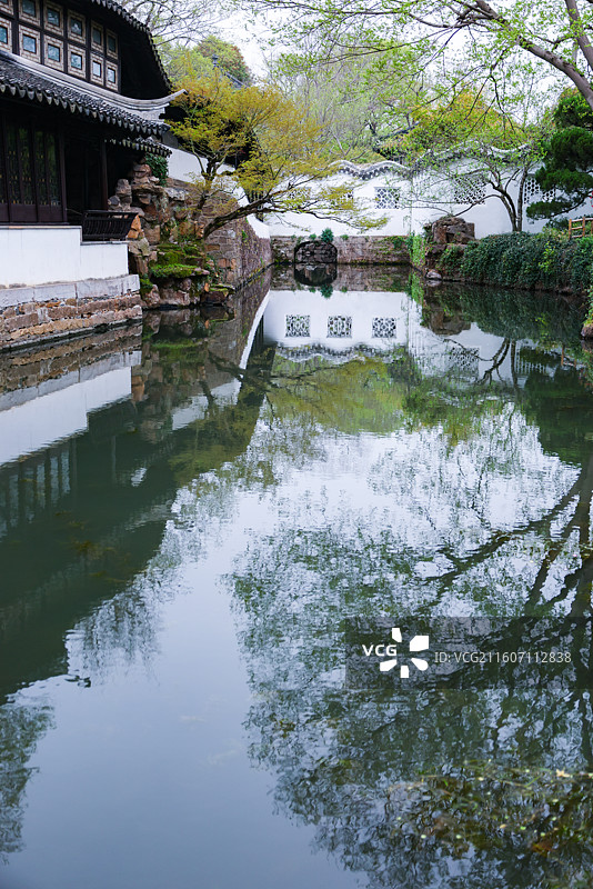 苏州园林拙政园春天小景风光组图图片素材