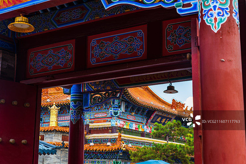 内蒙古呼和浩特-塞上老街-大召寺图片素材