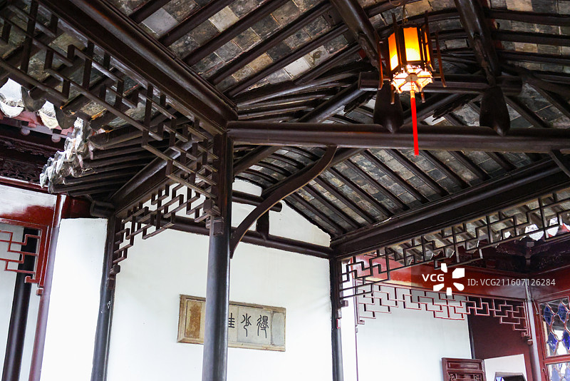 苏州园林拙政园春天小景风光组图图片素材